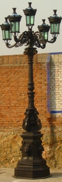 iron lamp garden or park decoration