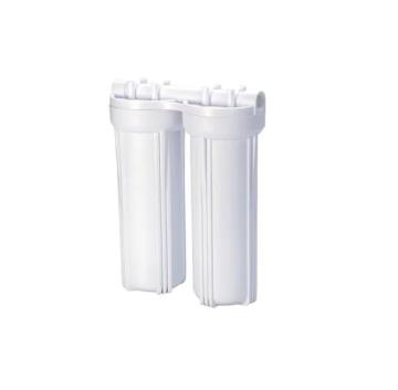 10 Inch Plastic Double Sediment Filtration Housing: Two-Stage Filter Bottle for Drink Water Purification