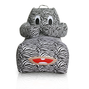 Zebra Stripe canvas beanbags in Animal shape