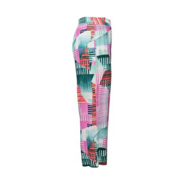 Women Popular Colorful Geometric Print Straight Pants
