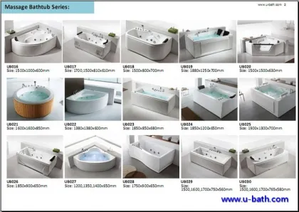 Waterfall led jacuzzi bathtub for luxury entertainment