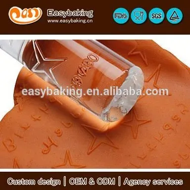 Custom happy birthday starry acrylic cake decoratioing fondant rolling pin