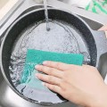 Bloco de limpeza de poliéster verde para uso doméstico