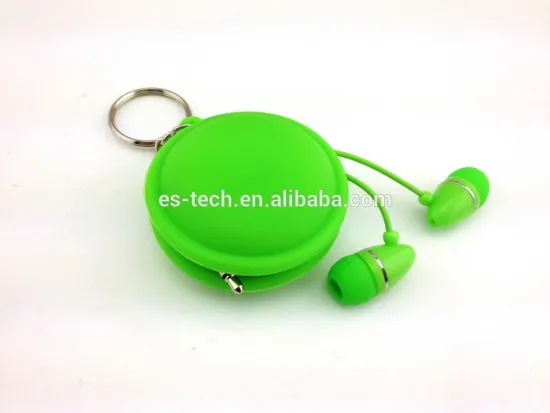 colorful earphone with wire winder