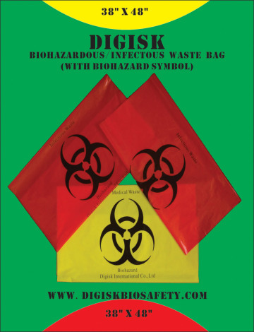 Rubbish Bag for Medical Waste in Hospital/Clinic-38"X48"