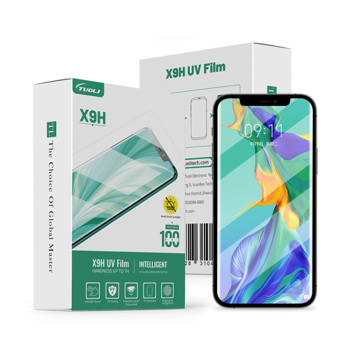 Film pelindung layar kaca tempered lampu uv