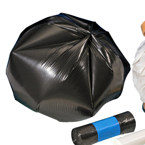Black industrial recycling plastic heavy duty garbage bags heavy duty trash garbage plastic smell proof bag