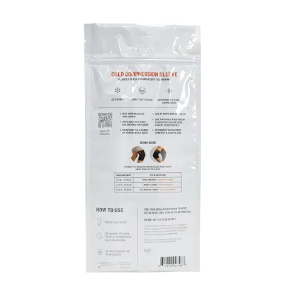 Environmentally Friendly Zipper Seal Reusable Ice Sleeves Bag