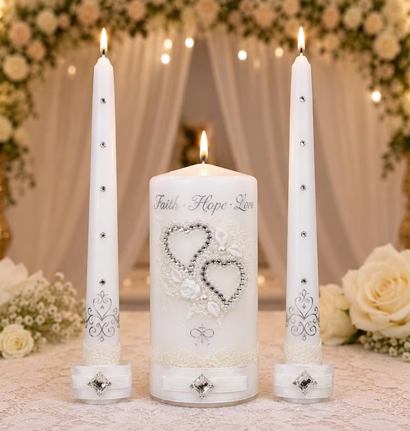 unity candle wedding holder
