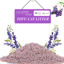 Eco Friendly Lavender Tofu Cat Litter