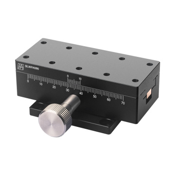 Etapa cu canelura din coadă de rândunică axa X manuală din aliaj de aluminiu 90 mm