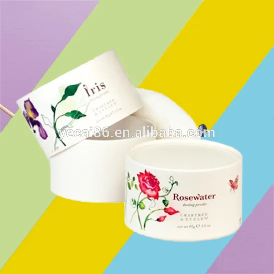 Biodegradable cosmetic compact face powder container