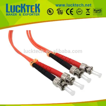 Multimode ST to ST fiber cable, Duplex, 62.5/125, OM1