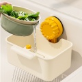 Kitchen Sink Rotating Suction Press Drain Basket