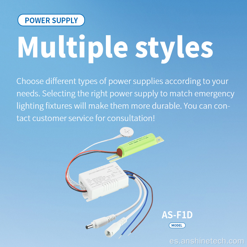 Controlador de emergencia con luz LED de 3-20W