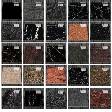Glossy Black Marble Effect Porcelain Tiles 60x60 80x80