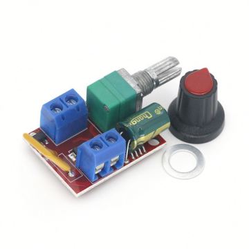 Interrupteur de régulateur de vitesse PWM 3V-35V DC avec éclairage LED (5A)