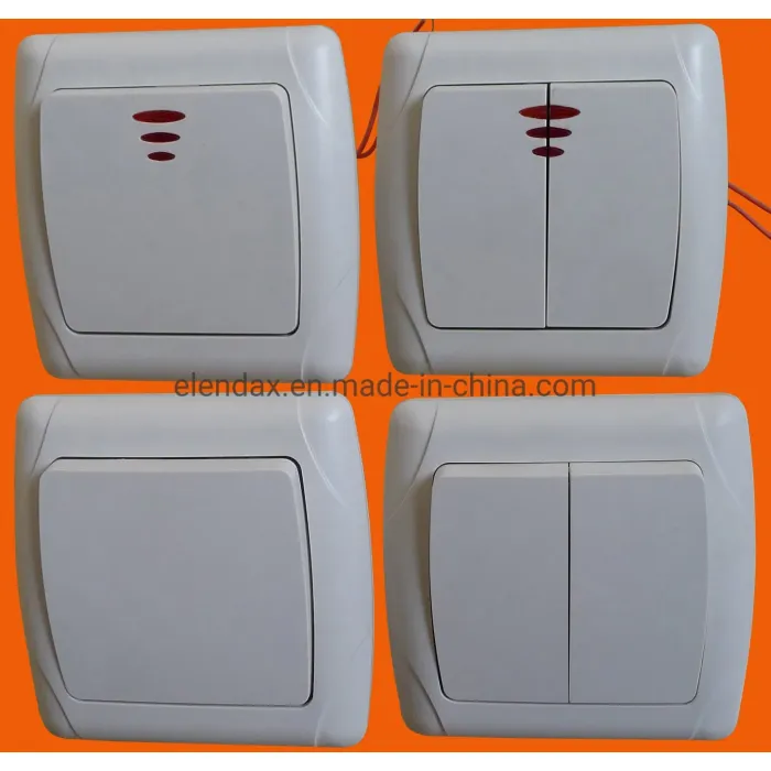 Sakelar Dinding 10A Eropa dengan Lampu Indikasi (F3101)