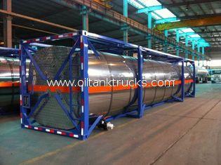 ISO Large Steel Chemical Liquid Tank Container 20 Feet Cyli