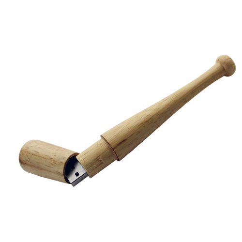 Wooden Baseball Bat Shape flash drives