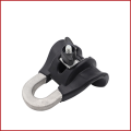 overhead hanging fiber optic cable suspension clamps types