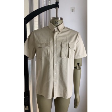 2022 Stand Neck Male Cotton Shirt