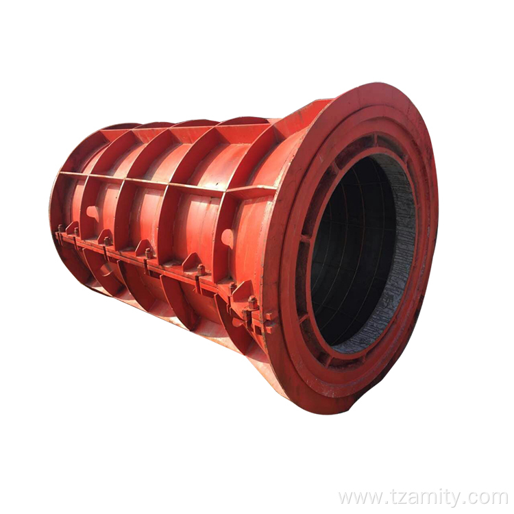 Concrete pipe steel moulds for drain road construction