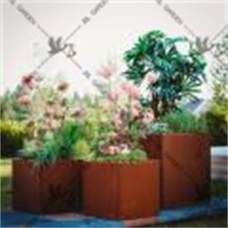 Pottes de jardin Corten Steel Flower Pots Planteurs