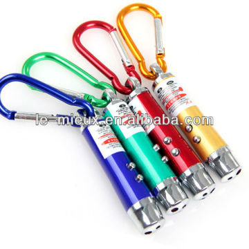 L-5020 Multi-function keychain light LED light +UV money detect light+laser point light Hot sale light keychain Promotion gift