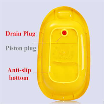 H8395 플라스틱 중간 크기 투명 아기 몸을 담글 욕조