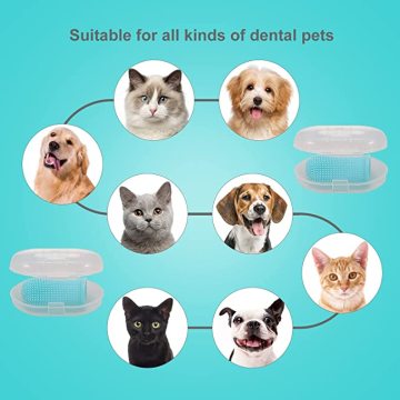 Silicone Dog Finger Toothbrush Soft Dog Finger Brush