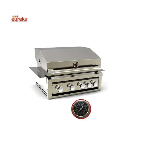 Outdoor Indoor Barbecue Stainless Steel Tabletop Built in Stainless Steel BBQ Gas Grill