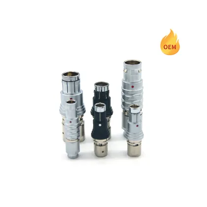 Male Female 12 Pin Waterproof Metal ODU Push Pull ECU Connector