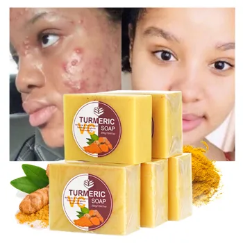 OEM Vegan Face & Body Bar Soap with Turmeric for Dark Spot Removal and Acne