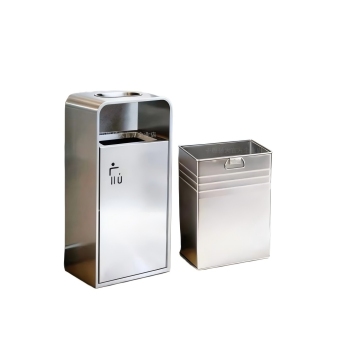 Thùng rác thương mại bằng thép không gỉ bền