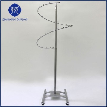 Standing moveable S shape wall mounted clothes hanger rack for drying