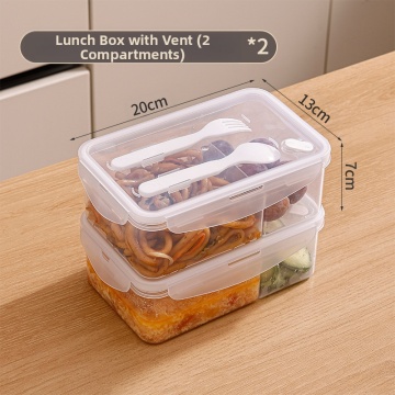 プラスチック長方形ランチボックス食品グレード