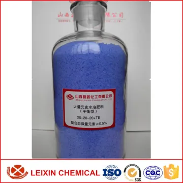 100% water soluble npk fertilizer 20 20 20 + te for exportation