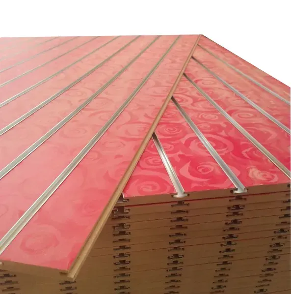 Slot Grooved MDF Board with 11 Aluminium Strips