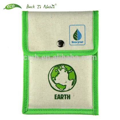 Eco waterproof fabric bag with stone paper notebook stationery earth friendly products