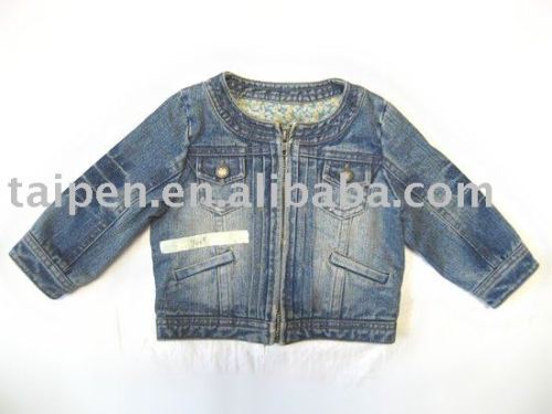 2016 Girls Jeans Jacket Cardigan Girls Denim Jacket 25-7215 Wholesale