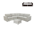 Sofa Bagian Modular Cohen Sleek dengan Warna Netral