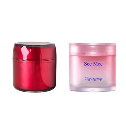 Laneige 70g-80g Water Sleeping Mask Jar - Acrylic Round Face Mask Container with Spoon
