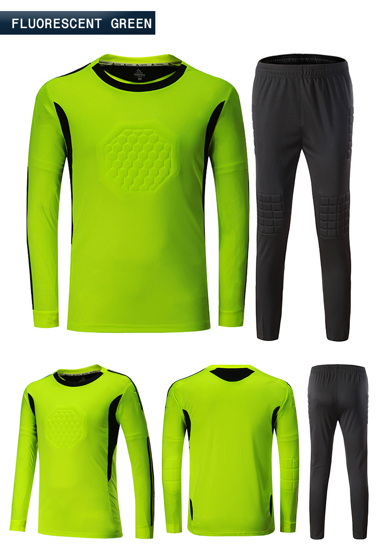 High Quality Soccer Goalkeeper Jersey Uniform