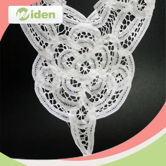 Cotton Handmade Battenburg Neck Collar Lace for Clothing