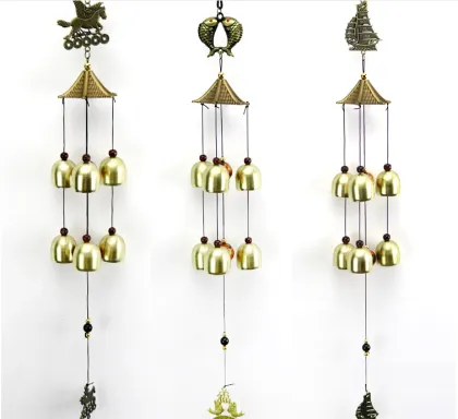 Chinese Traditional Feng Shui Wind Chime Fish Bell for Good Luck and Fortune