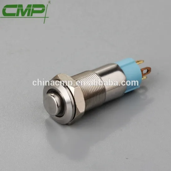 CMP metal 1NO SPST 10mm mini latching push button switch