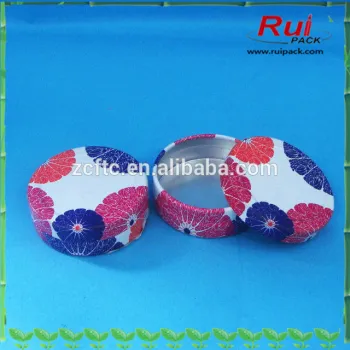 Aluminum hand cream jar with printing,skin care cream use aluminum jar container