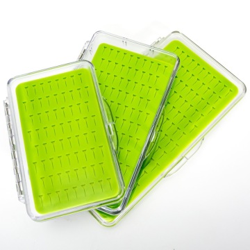 Boîte à mouches d'insert en silicone étanche pour le plaqueur de pêche à la mouche