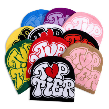 2024 Custom Logo Heart Shape Knitted Hat